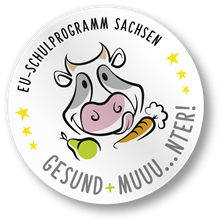 Das Logo des EU-Schulprogramms für Obst, Gemüse und Milch.