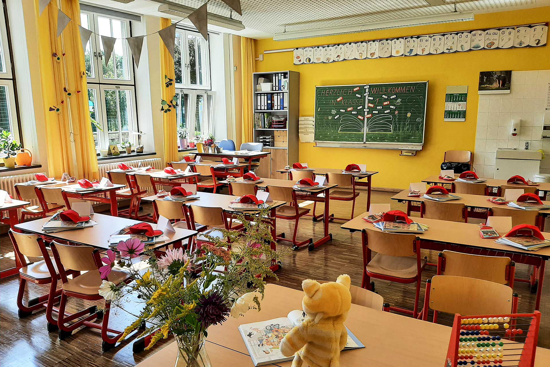 Ein Klassenzimmer der Grundschule Annenschule.